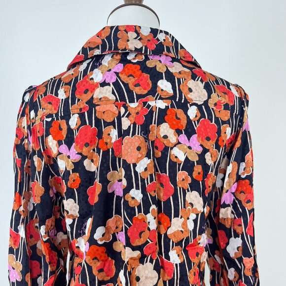 $375 NWOT See By Chloé Floral Top Blouse Shirt Long Sleeve Size 40 Pullover - Picture 7 of 13